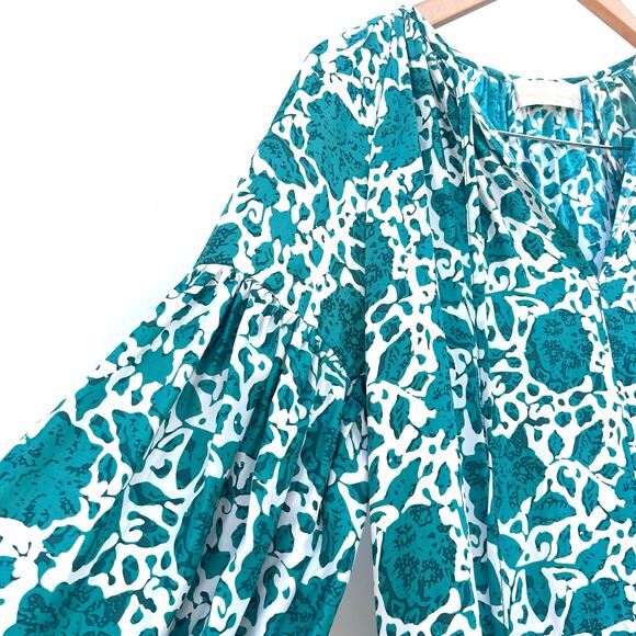 Natalie Martin Briana Maxi Silk Dress Long Geranium Jade Turquoise XS Small - Picture 7 of 10